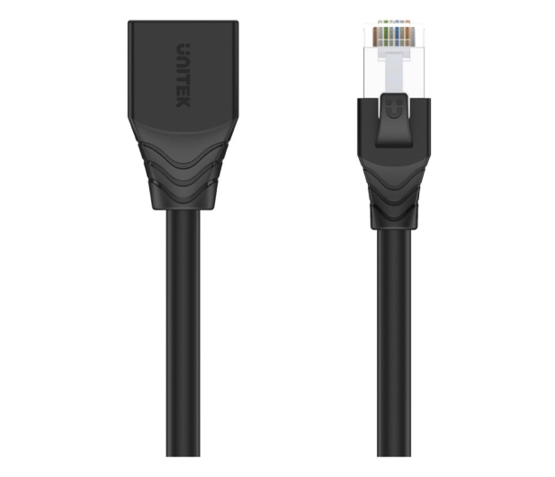 Unitek Przedłużacz RJ-45 (8P8C) M-F Cat.6 STP 1m - 688857 - zdjęcie